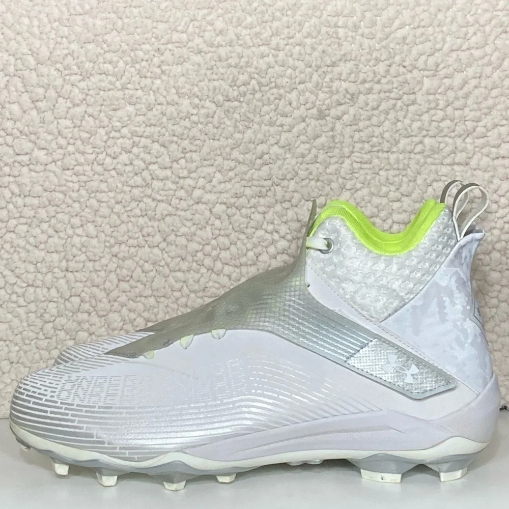 Under Armour Mens Highlight MC White Football Athletic Cleats Shoes SZ US 11.5 - Picture 2 of 11